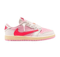 Travis Scott x Air Jordan 1 Low (Preschool) “Sail Tropical Pink”